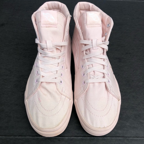 Women's Vans Sk8 Hi Pink High Top Shoes Size 10 - Picture 5 of 8